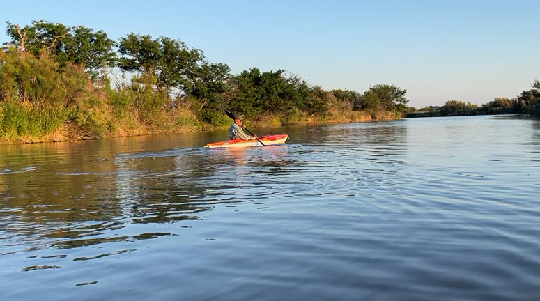 kayaking creek marsh